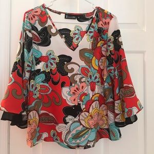 Paisley print blouse